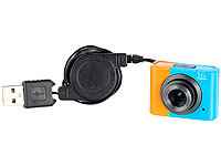 FreeSculpt Full-HD-Webcam mit Mikrofon, Halteklipp und 75 cm Kabeltrommel
